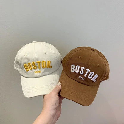 Solid Letter Kids Baseball Cap Embroidery Children Girls Boys Sun Hat