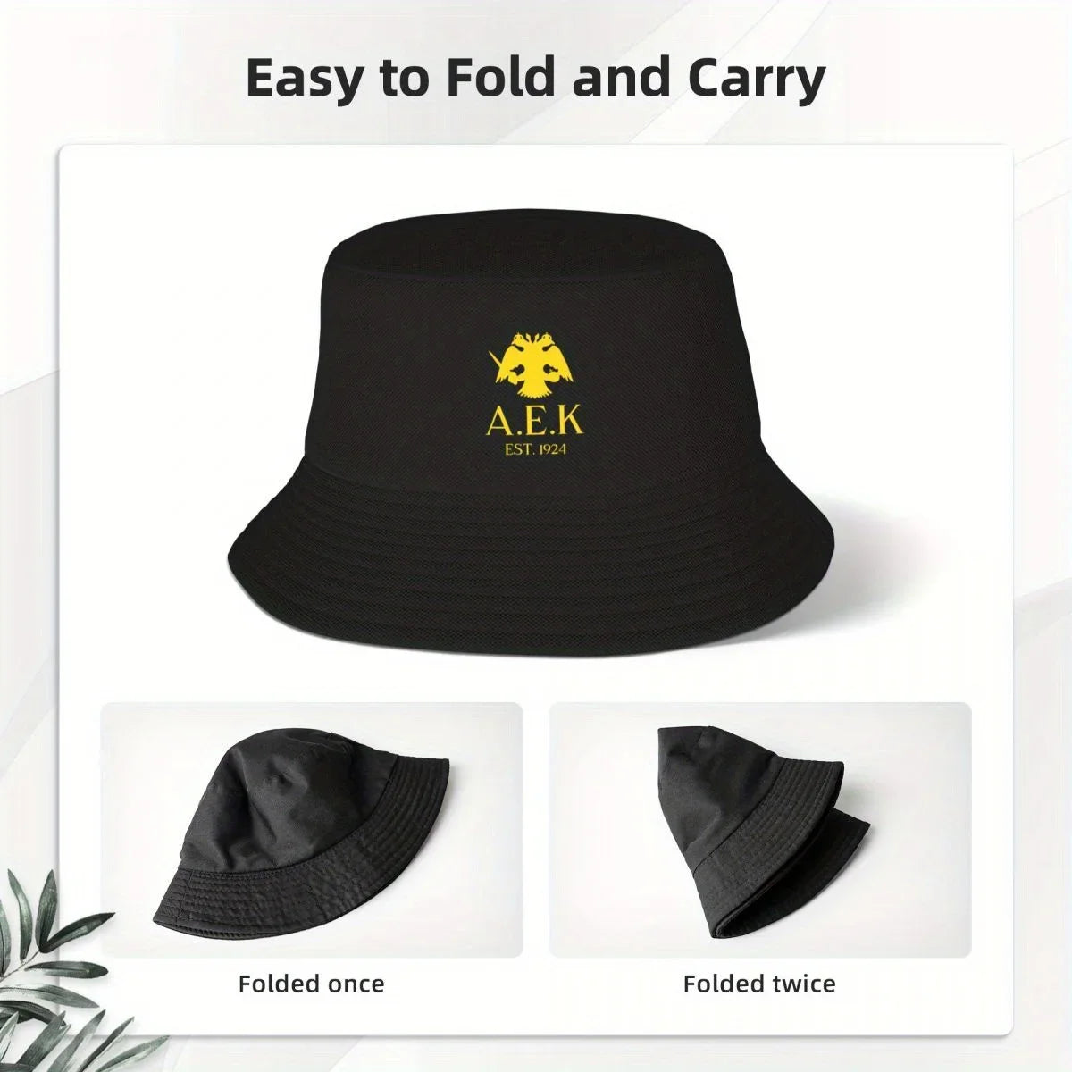 AEK Bucket Hat Cute Luxury Man Hat Elegant Women's Hats Men's