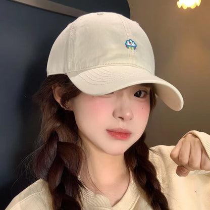 Korean Style Simple Cartoon Embroidery Trendy Baseball Cap