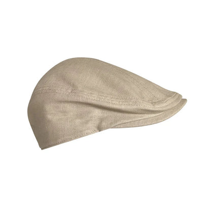Spring Summer Linen Newsboy Cap
