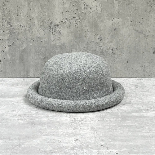 Women Winter Hat Wool Cap Vintage Bucket Bowler Hat