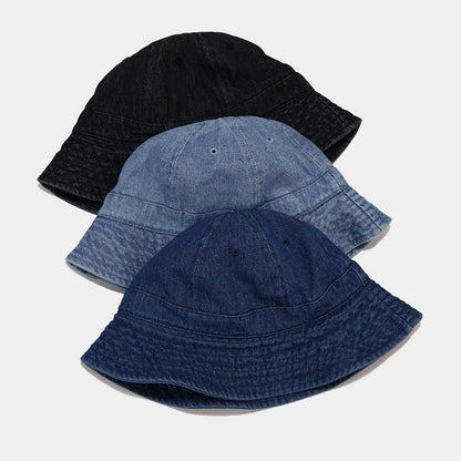 Washed Cotton Bucket Hat For Men Women Youth Teens Boys Girls