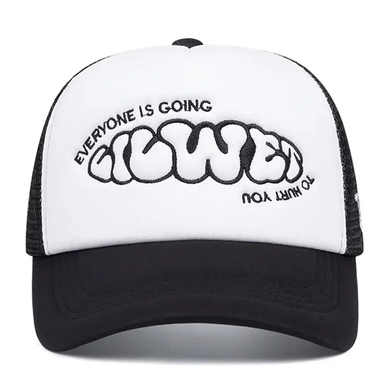 Creative Skateboard Hat Going Women's Side Embroidered Hip Hop Hat