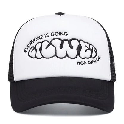 Creative Skateboard Hat Going Women's Side Embroidered Hip Hop Hat