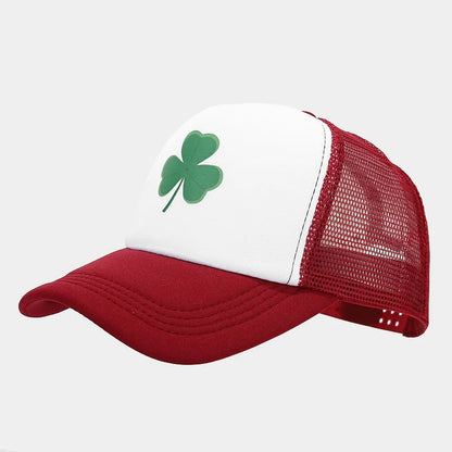 Fashion Clover Pattern Driver Hat Men's Summer Baseball Cap