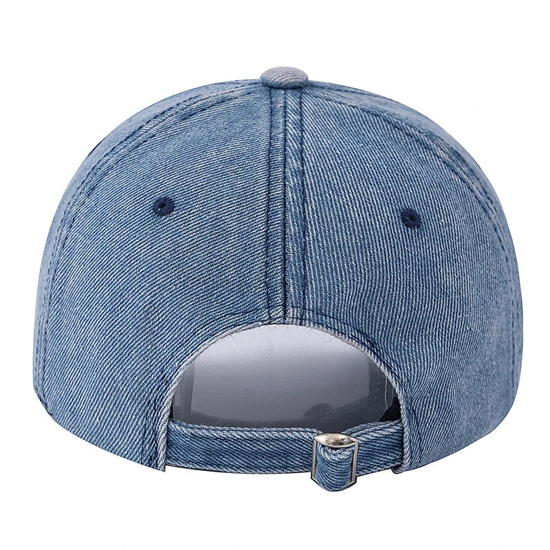 Unisex Washed Cotton Raw Hem Baseball Cap