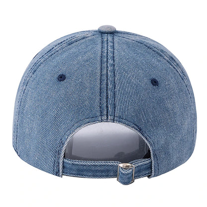 Unisex Washed Cotton Raw Hem Baseball Cap