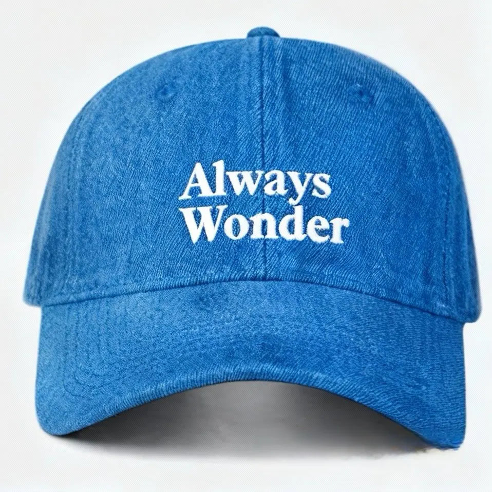 Letter Denim Fabric Baseball Cap