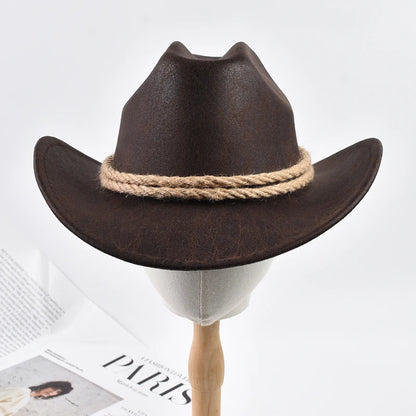 New Vintage Roll Brim Western Cowboy Hats Outdoor