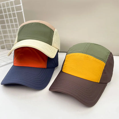 1pc Unisex Contrast Color Baseball Cap Ssuitable for All Seasons Outdoor