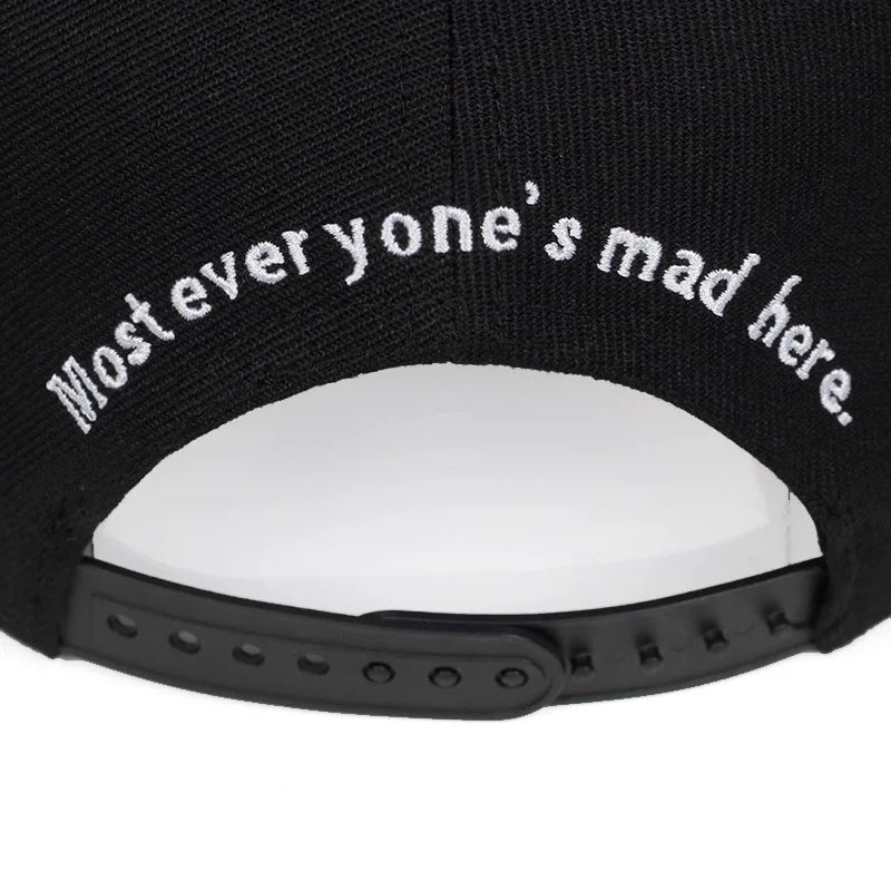2024 New Unisex Cartoon Cat Embroidery Hip Hop Hats