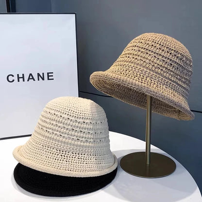 2026 New Hollow Breathable Bucket Hat Women