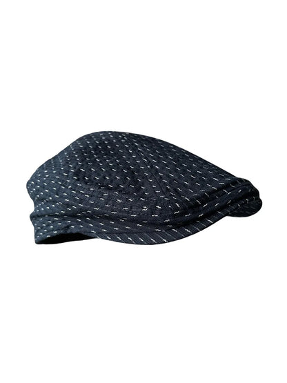 Solid Color Linen Flat Cap Breathable Summer Sun Hat