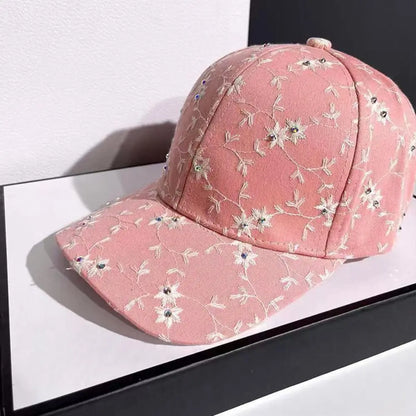 Fashion Little Flower Ladies Sun Hat Elegant Adjustable