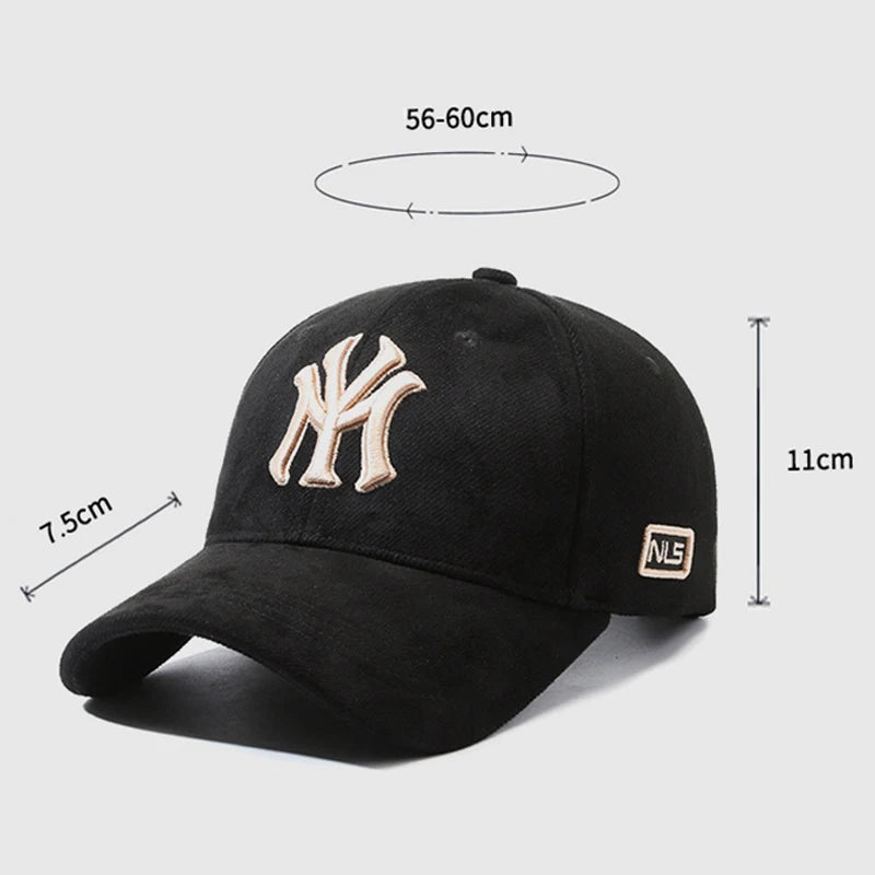 Couple Embroidered Letters Baseball Cap Adjustable Unisex Fashion Matching Sun Hat Trendy Casual Duck Bill Cap
