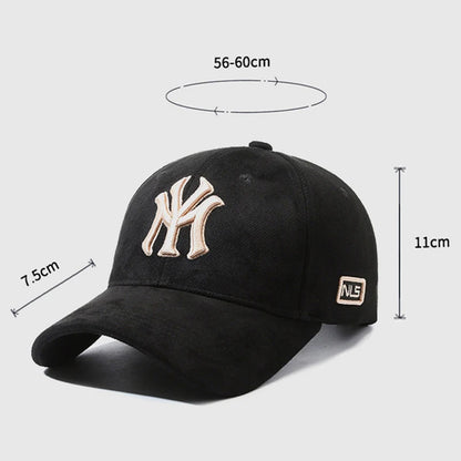 Couple Embroidered Letters Baseball Cap Adjustable Unisex Fashion Matching Sun Hat Trendy Casual Duck Bill Cap