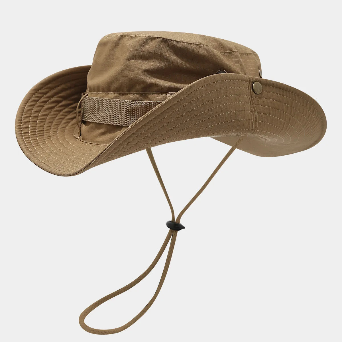 Drawstring Wide Brim Fisherman Hat Men's and Women's Summer