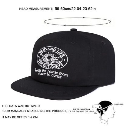 Unisex Letter Embroidery Hip-hop Hats Spring and Autumn