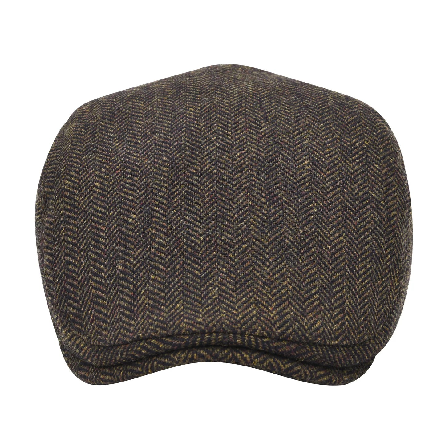 Men's Flat Cap Wool Tweed Driving Irish Gatsby Cabbie Golf Vintage Newsboy Hat