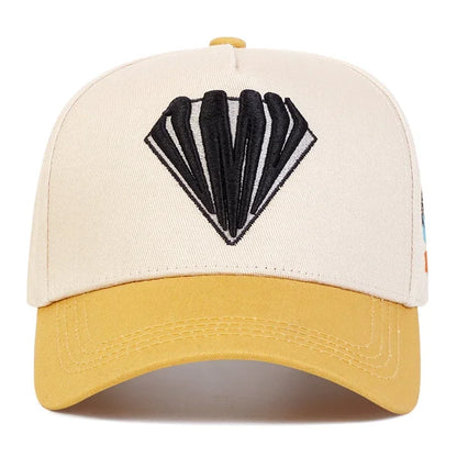 Unisex Diamond Embroidered Side Coconut Tree Baseball Caps