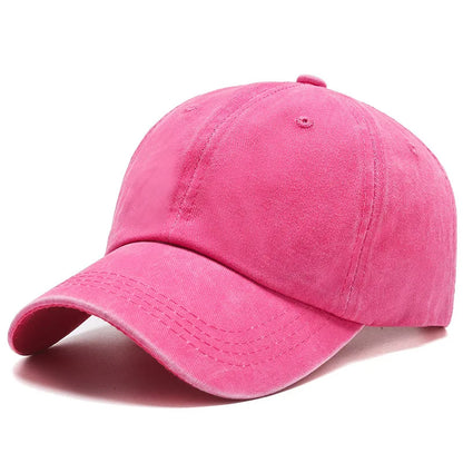 Baseball Caps Washed Cotton Women Men's Cap
