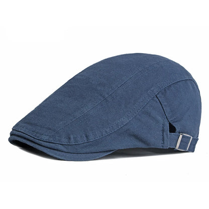 Casual Beret Hats Men Women Solid Forward Cap