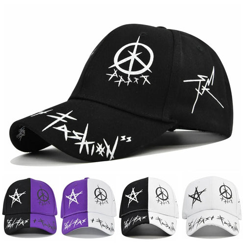 Letter Baseball Cap Graffiti Sun Hip Hop Cap Visor Hat Men Women