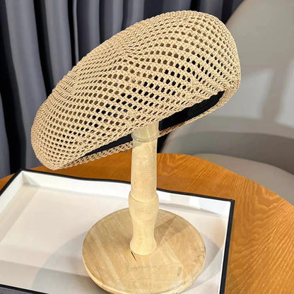 Women's Beret Hat For Summer Lightweight And Breathable Artist Style
