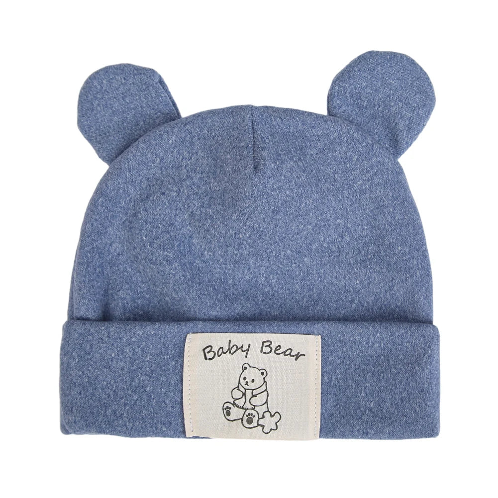 Cute Bear Ear Baby Turban Hats For Newborn Boys Girls