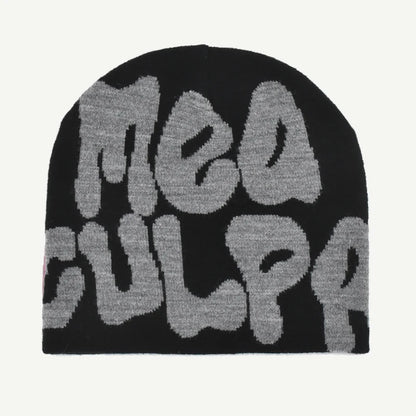 Mea Culpa Knitting Beanies Hat For Women Men