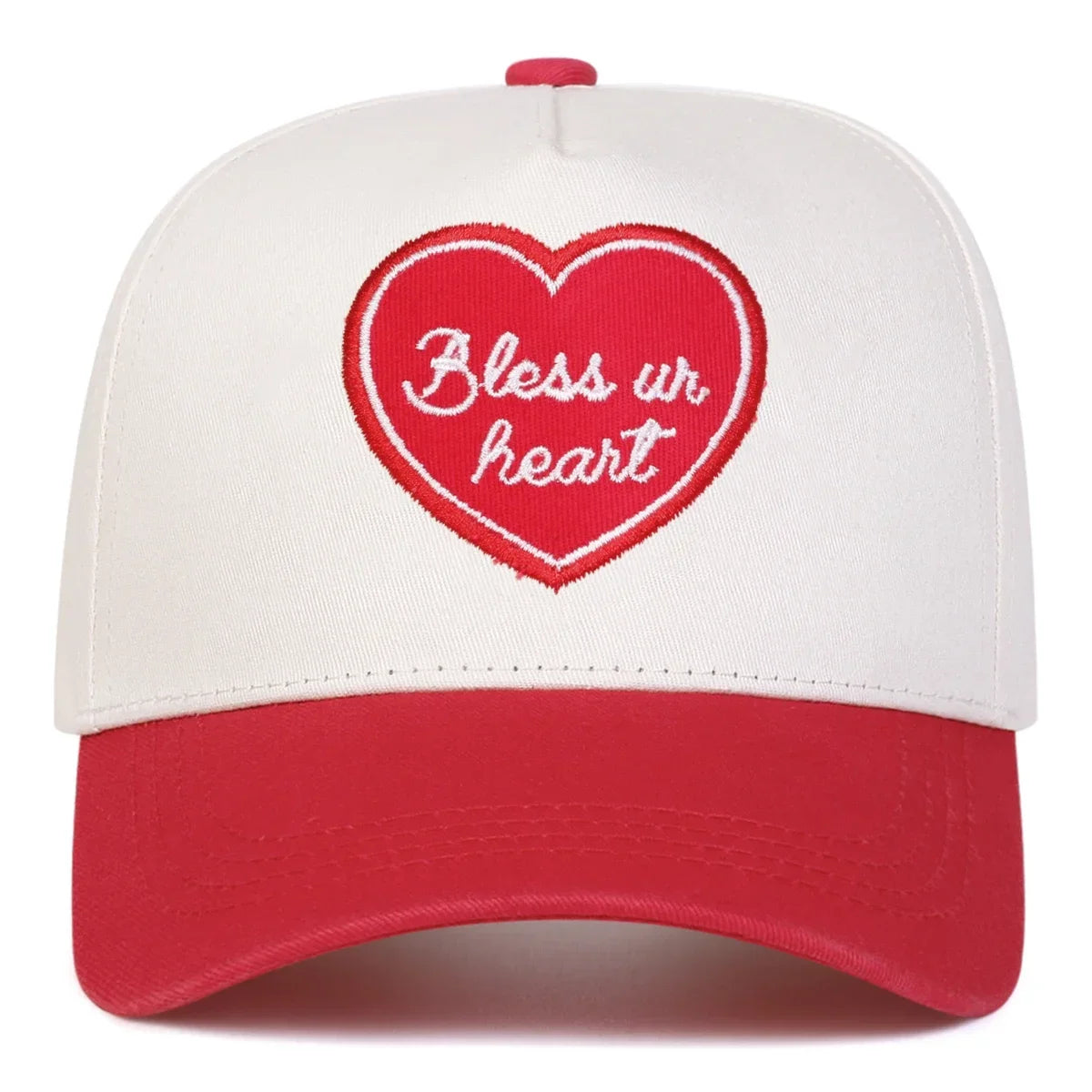 Unisex Bless Ur Heart Letter Embroidery Baseball Caps Spring Autumn