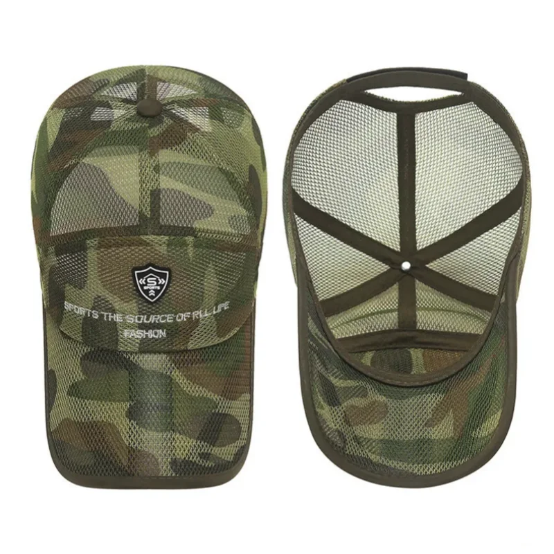 Summer Full Mesh Quick Drying Baseball Cap Breathable Net Sunhat