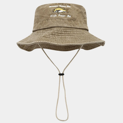 Fashion Summer Spring Outdoor Embroidered Bucket Hat