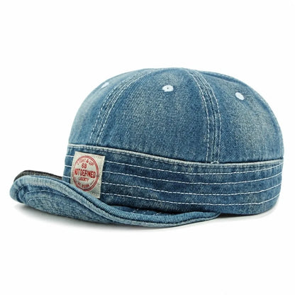 Casual Washed Denim Denim Baseball Cap Breathable Adjustable Sun Hat