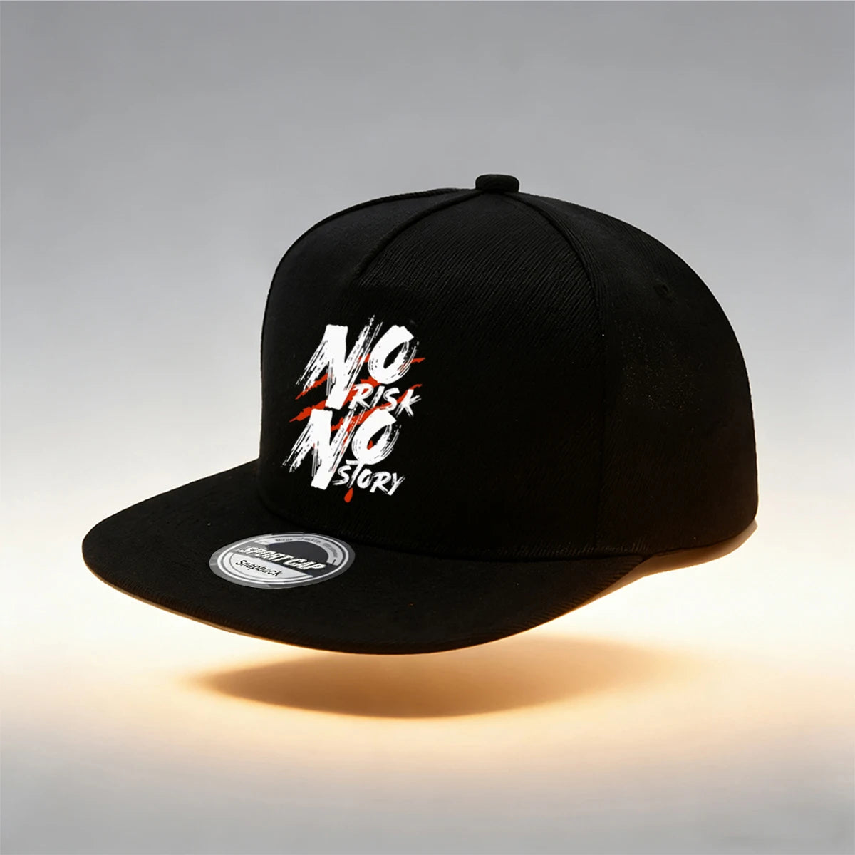 Risk Letter Print Snapback Cap Classic Solid Color Unisex Baseball Cap Lightweight Adjustable Dad Hat