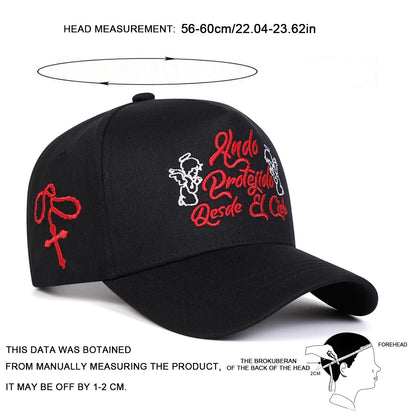 Unisex Hndo Protejido Letter Embroidery Baseball Caps Spring Autumn Sports Cap