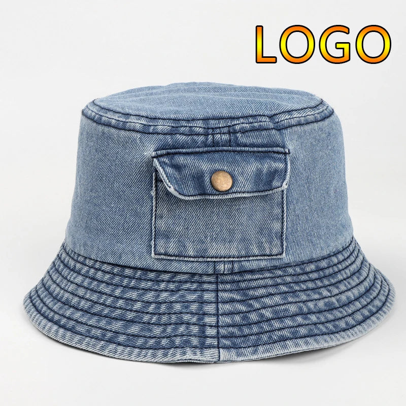 New Custom Logo Foldable Fisherman Hat