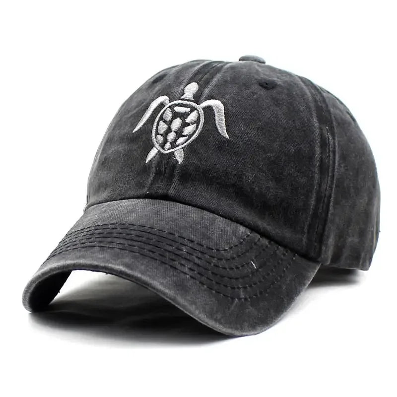 Four Seasons Cotton Tortoise Embroidery Casquette Baseball Cap