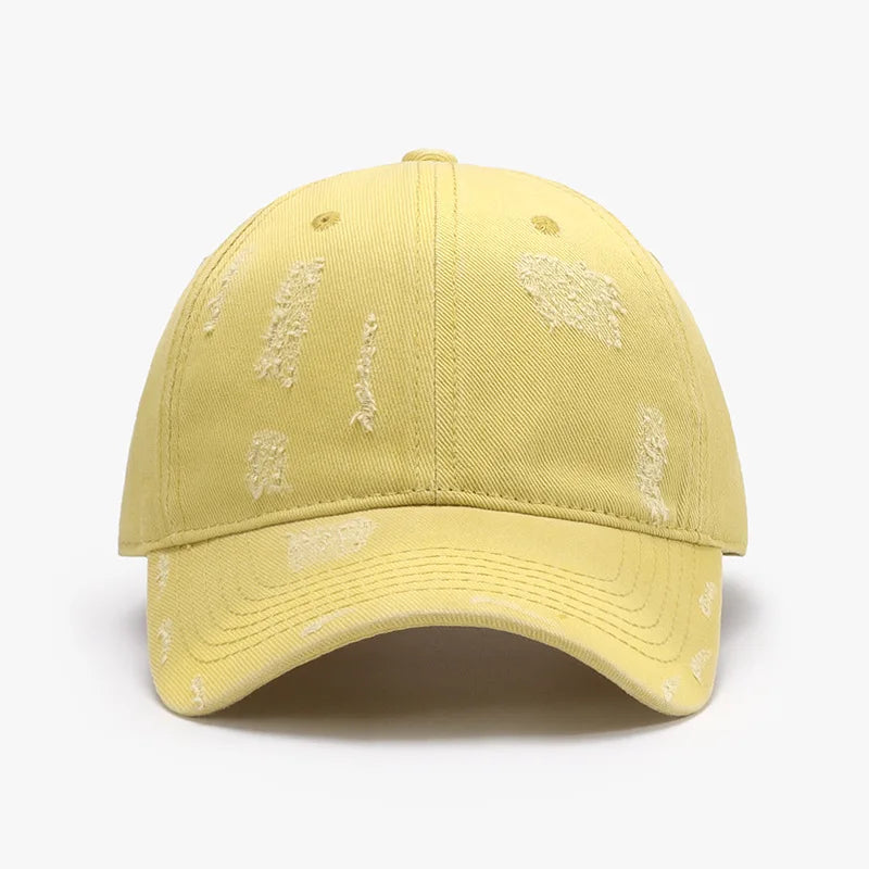Spring Outdoor Washed Distressed Soft-Top Men's Baseball Cap