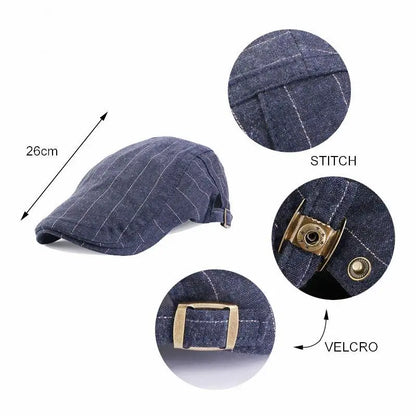 Spring/Summer Breathable Lightweight Double Button Adjustable Beret