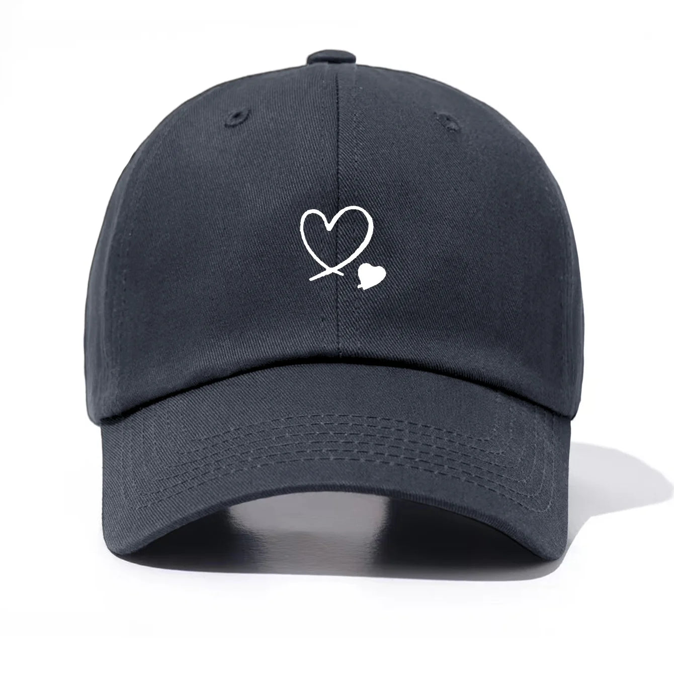Hearts Print Baseball Cap For Men & Women
