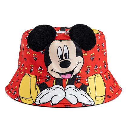 New Children's Mickey And Minne Bucket Hat Cartoon Cute Boys Girls Cap