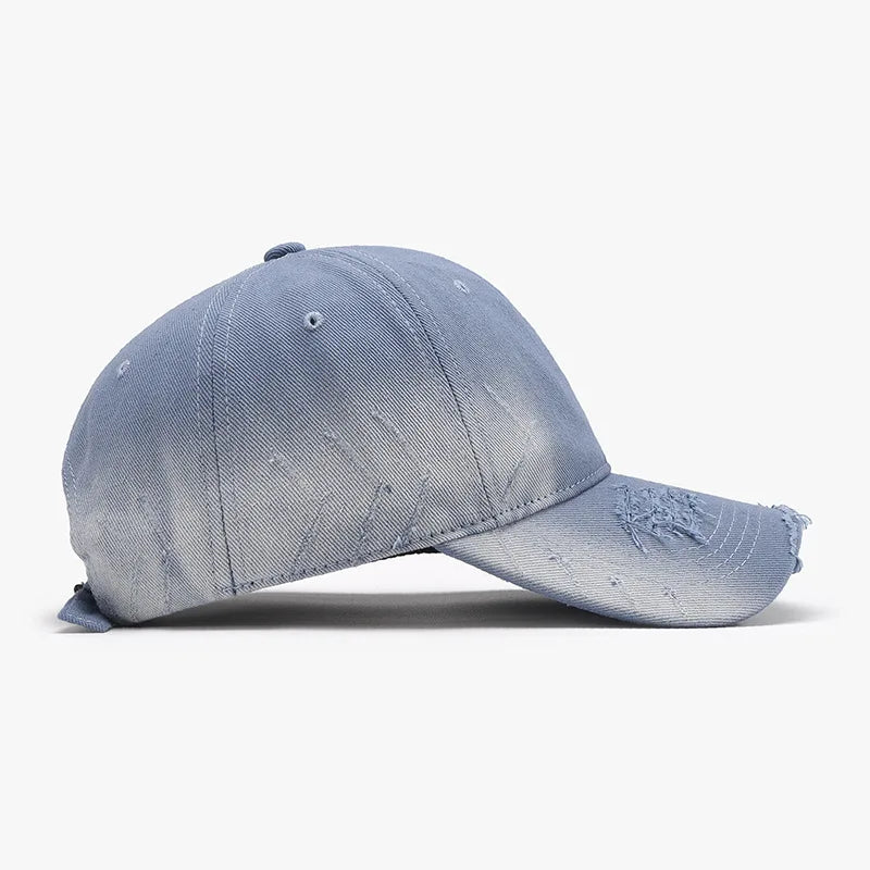 Washed Soft-Top Distressed Baseball Cap
