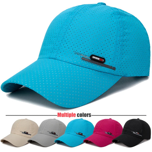 Summer Breathable Perforated Quick-Drying Hat For Men