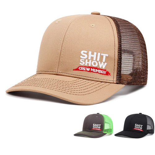 Shit Show Alphabet Slightly Curved Printed Baseball Cap Men's and Women's
