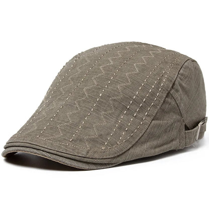 Retro Stylish Newsboy Cap For Men Cotton Beret Unisex Sun Hat