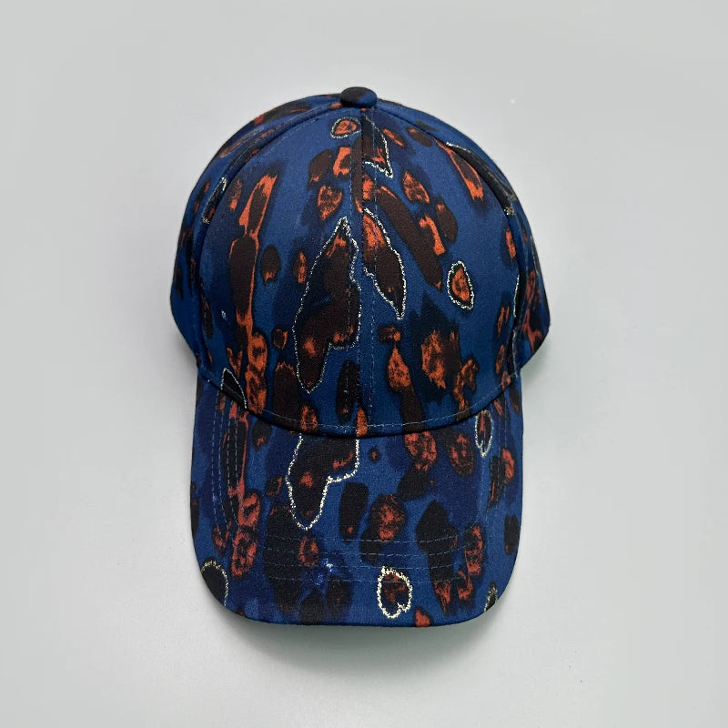 Graffiti Leopard Stripe Print Baseball Hats