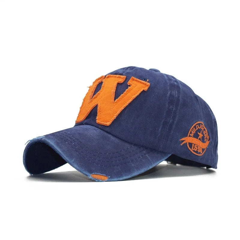 W Letter Baseball Cap Fashion Outdoor Sun Visors