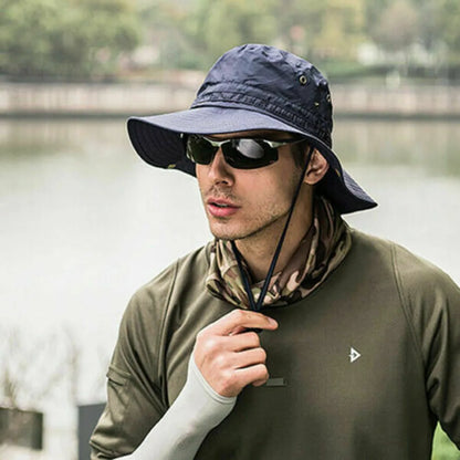 Camouflage Tactical Cap Outdoor Casual Men's Panama Bucket Hat