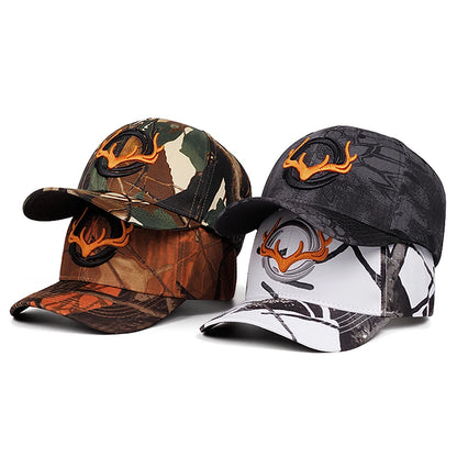 Fashionable Antlers Embroidered Digital Printing Baseball Hat Street Hip Hop Hat